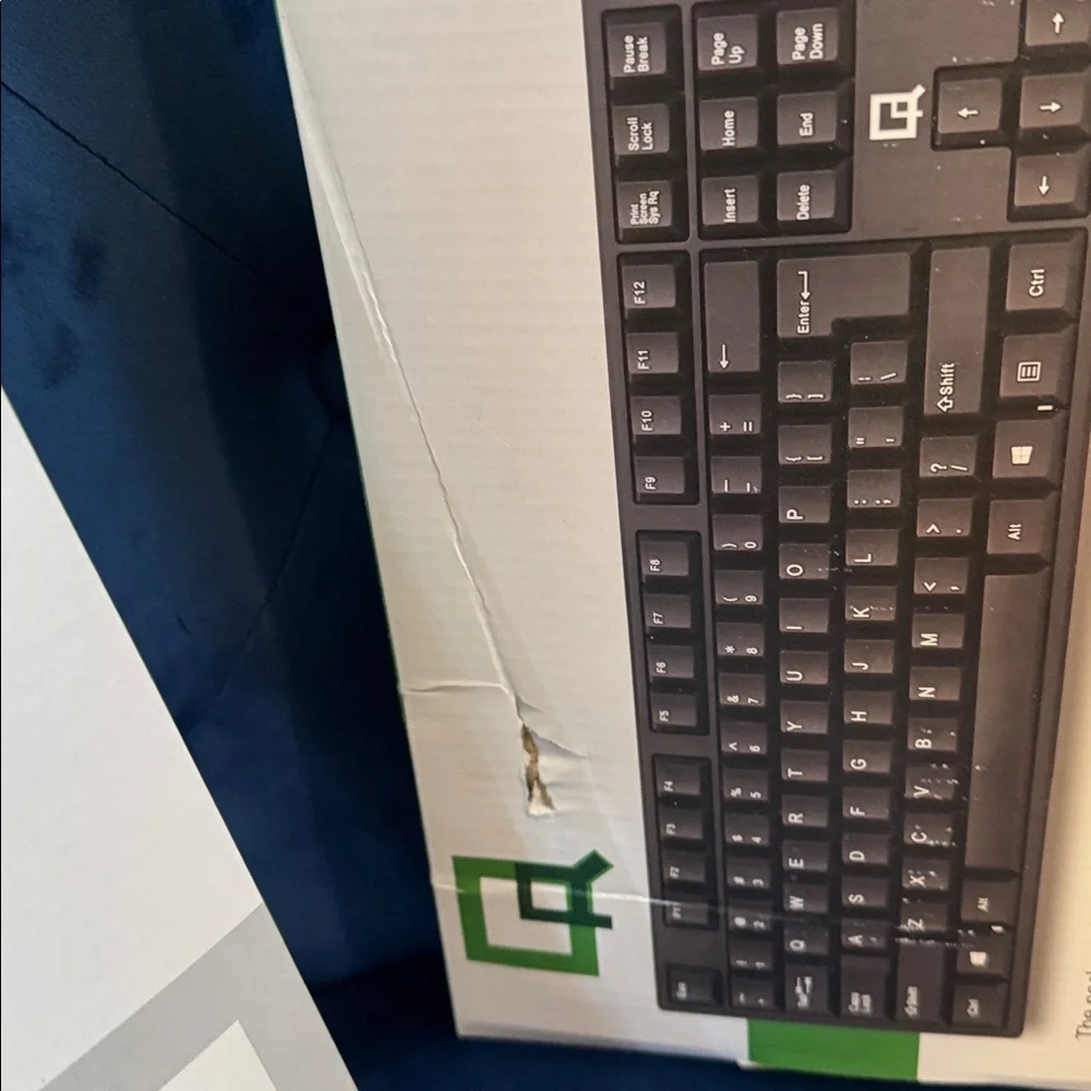 QR-80 Wired Keyboard and Mouse Set - Black